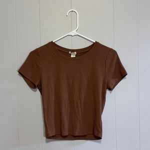 Brown Crop Top